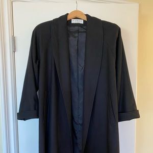 Dumas Wool Open Coat with Shawl Collar